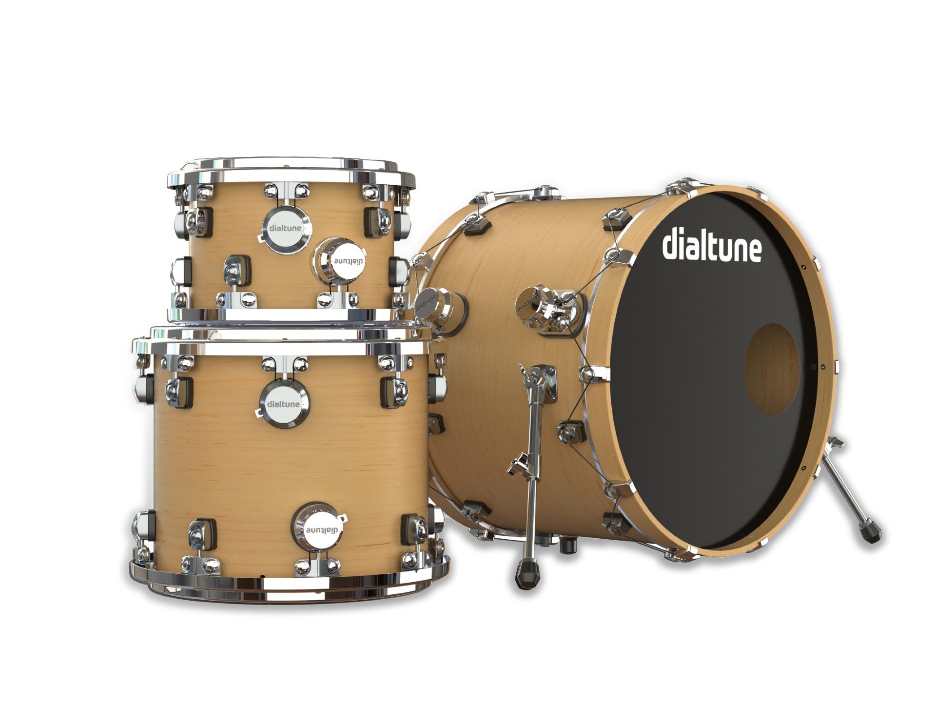 Drum Set Now Available In Matte White and Natural Finish