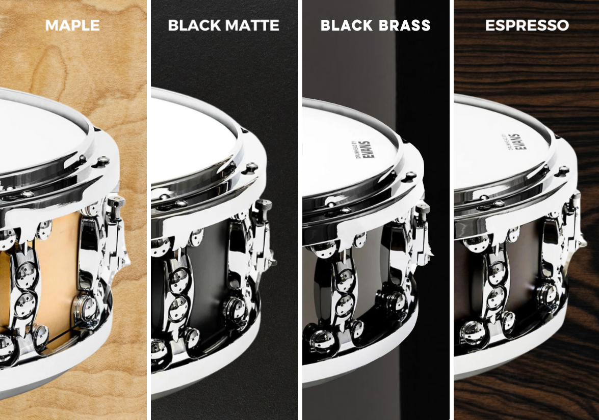 Aluminum versus Brass versus Maple shells