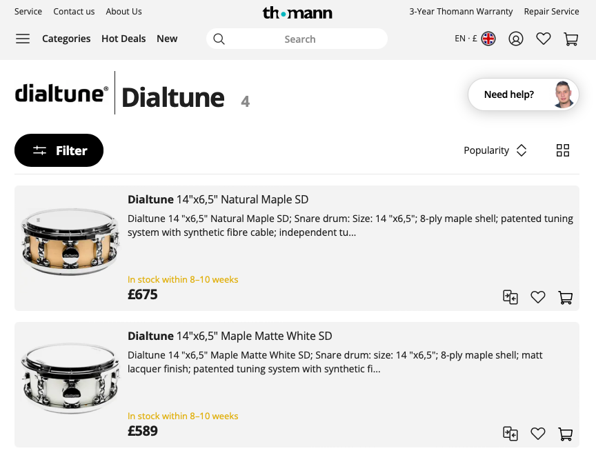 Now available at Thomann!