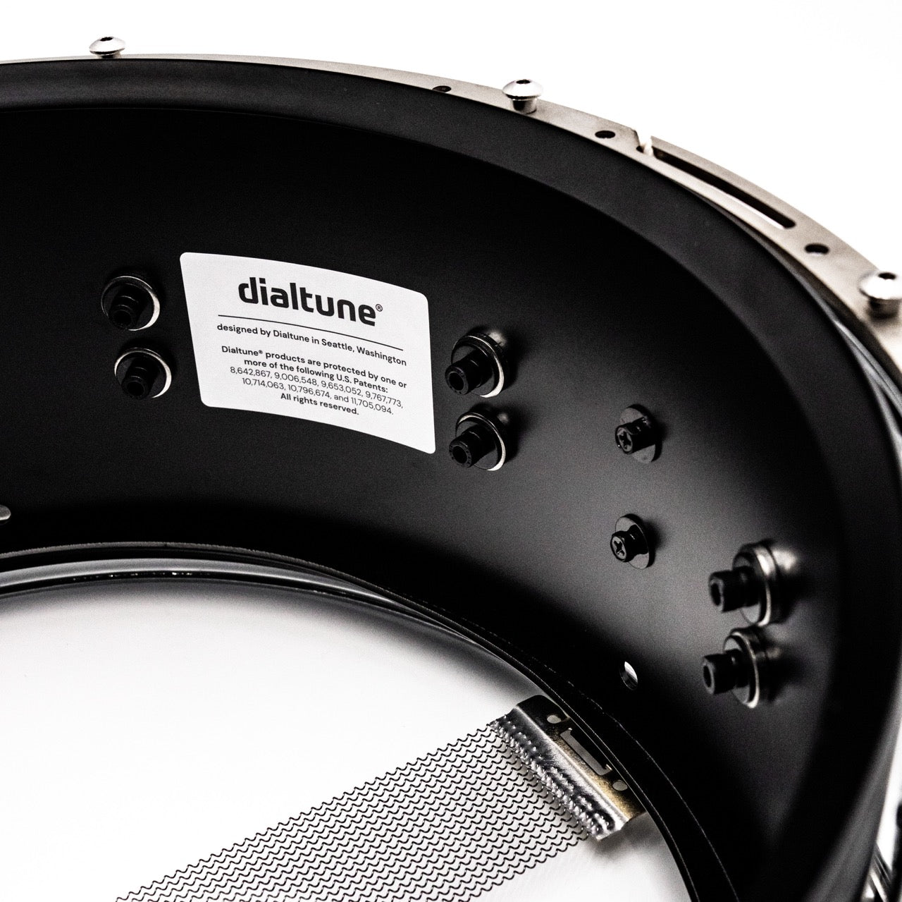 6.5x14 Powder Coated Matte Black Aluminum Snare Drum (LIMITED RELEASE)