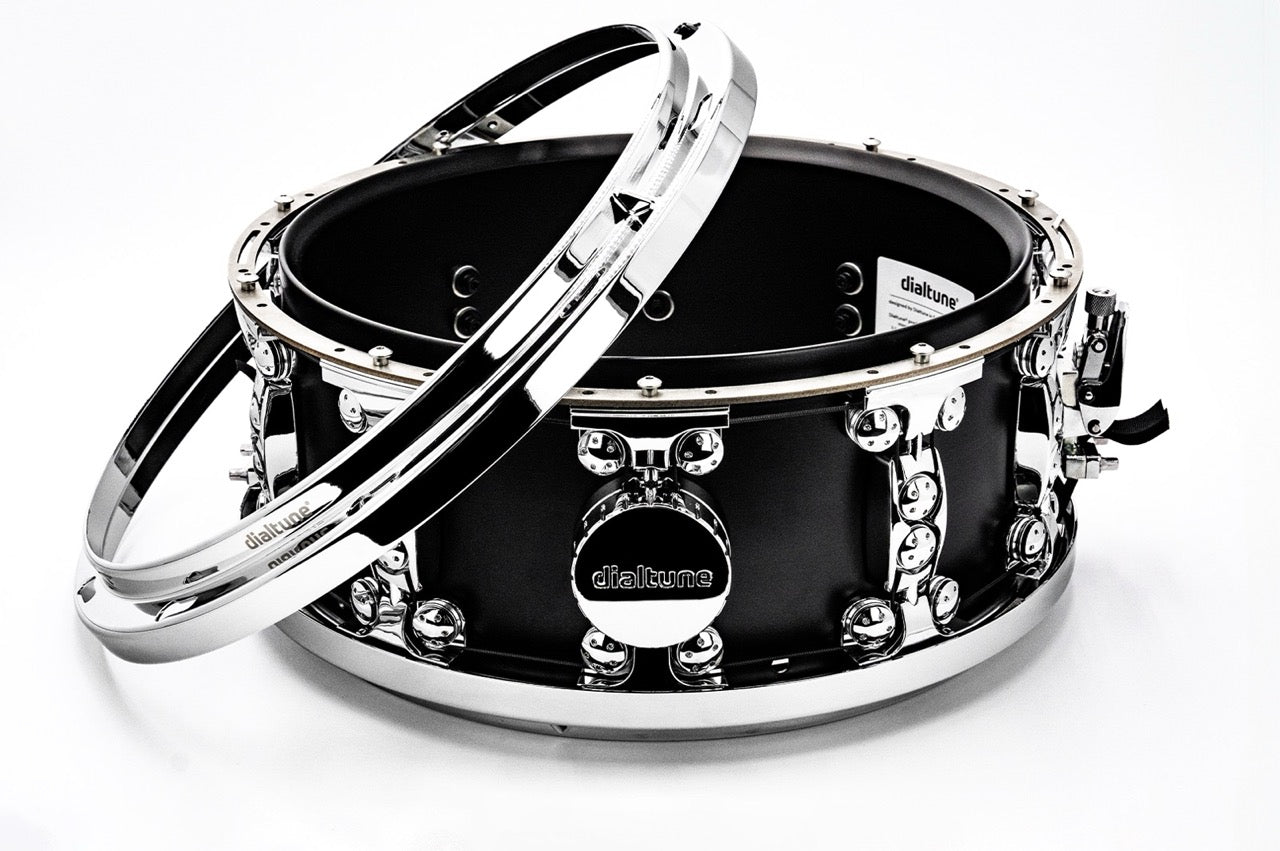6.5x14 Powder Coated Matte Black Aluminum Snare Drum (LIMITED RELEASE)