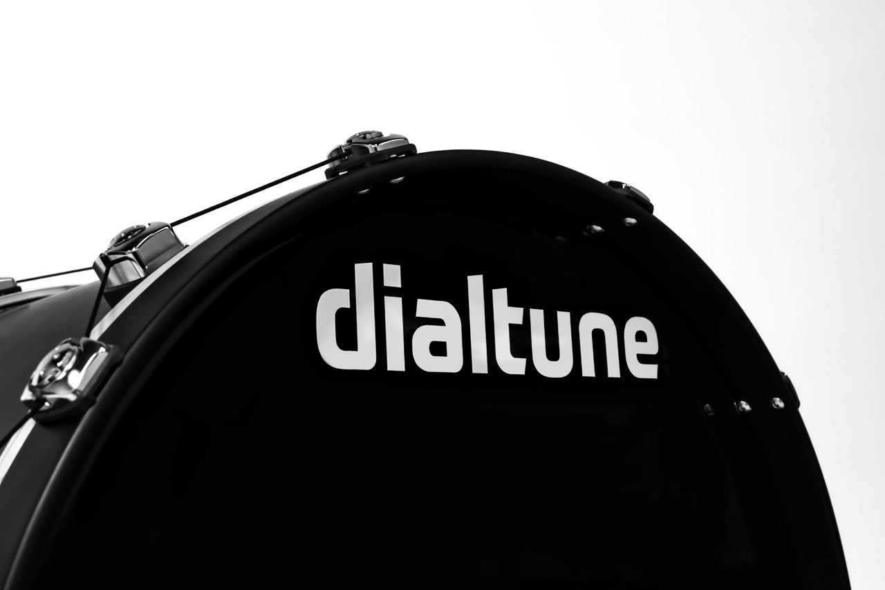 Medium Bass Drum Dialtune Logo Angle On