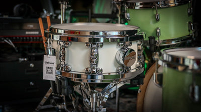 6.5x14 Matte White Maple Snare Drum